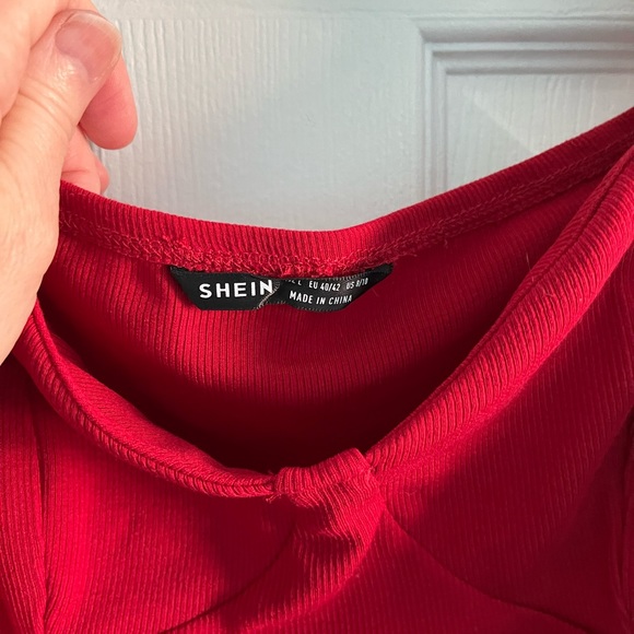 Shein Rouched Cropped Top - Picture 3 of 5